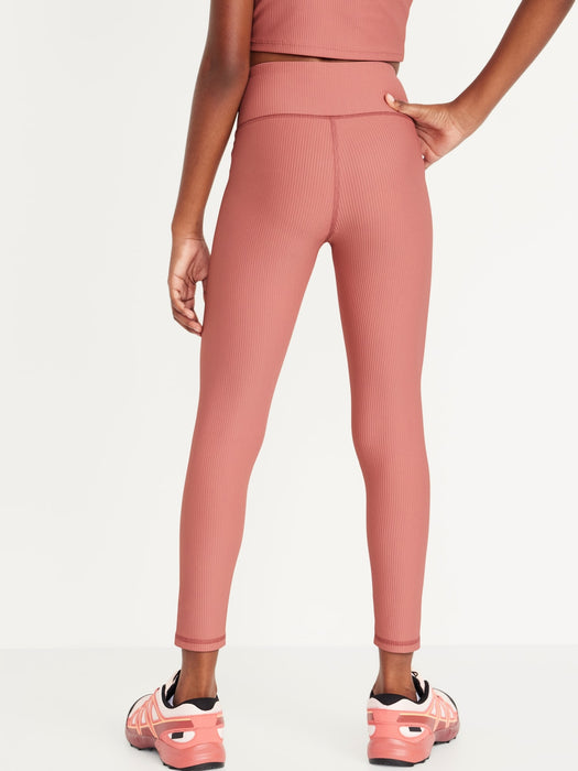 High-Waisted PowerSoft 7/8-Length Performance Leggings for Girls