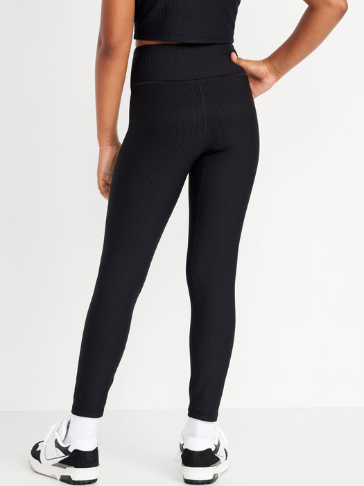 High-Waisted PowerSoft 7/8-Length Performance Leggings for Girls