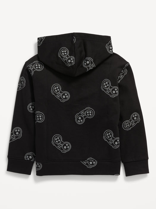 Graphic Zip-Front Hoodie for Boys