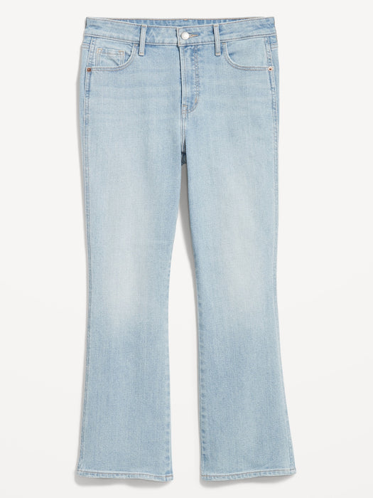 High-Waisted Vintage Crop Flare Jeans