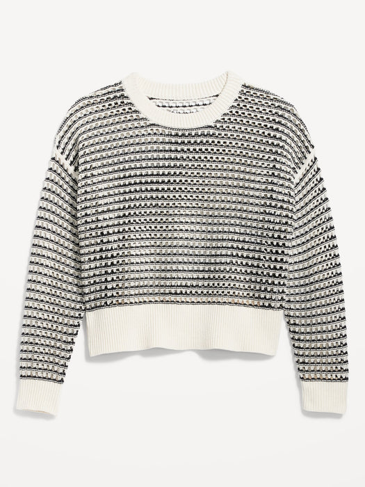 Open-Stitch Sweater