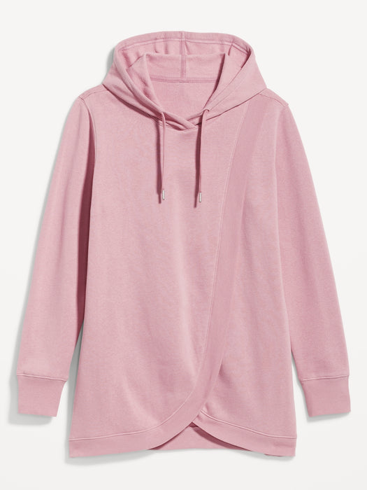 Maternity Cross-Front Nursing Pullover Hoodie
