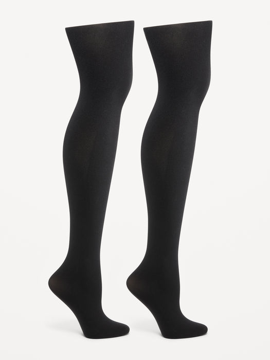 Solid Control-Top Tights 2-Pack for Women