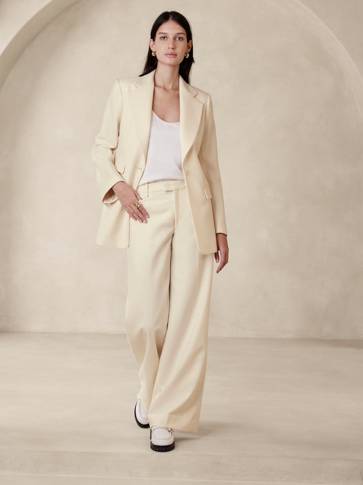 Lido Wide-Leg Italian Wool Pant