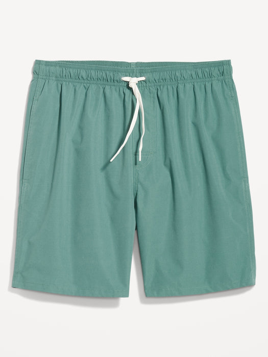 Solid Swim Trunks -- 7-inch inseam