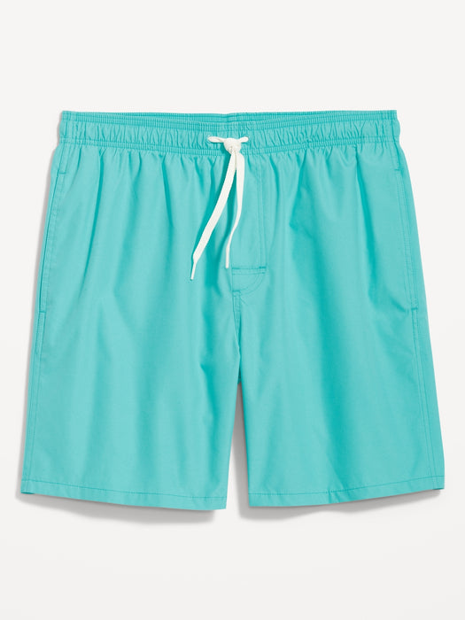 Solid Swim Trunks -- 7-inch inseam