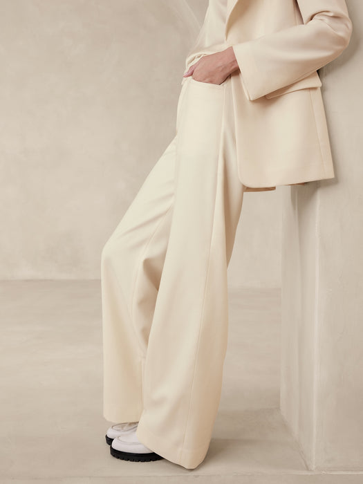 Lido Wide-Leg Italian Wool Pant