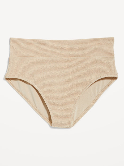 High-Waisted French-Cut Bikini Swim Bottoms