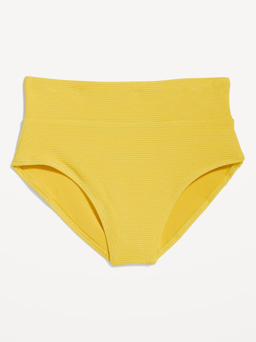 High-Waisted French-Cut Bikini Swim Bottoms