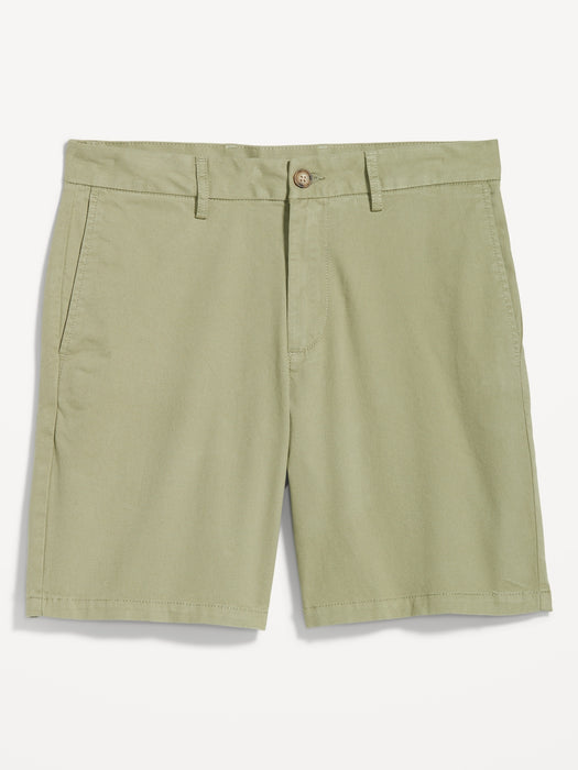 Slim Built-In Flex Rotation Chino Shorts -- 8-inch inseam