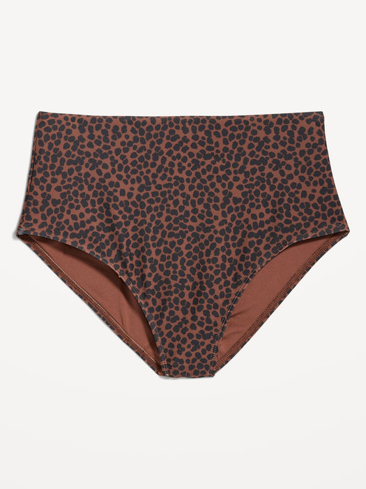 High-Waisted French-Cut Bikini Swim Bottoms