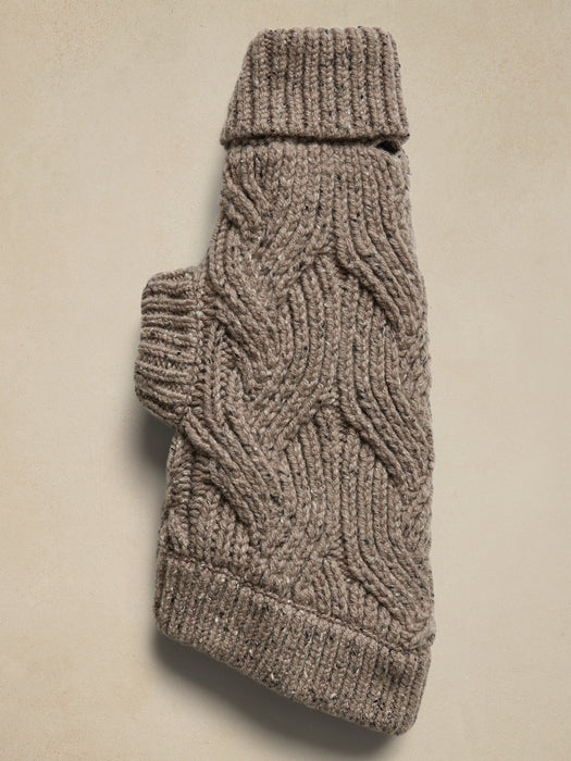 Oliver Cable-Knit Dog Sweater