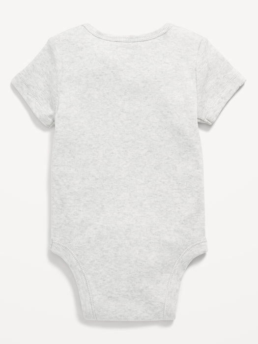 Unisex Short-Sleeve Graphic Bodysuit for Baby