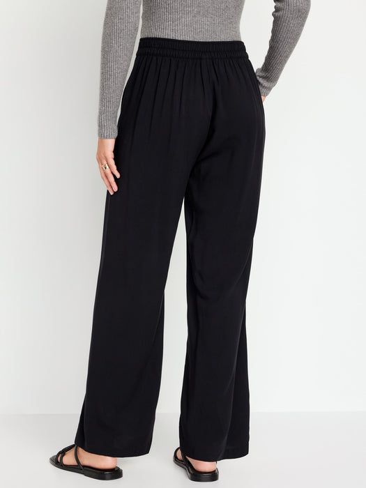 High-Waisted Playa Wide-Leg Pants