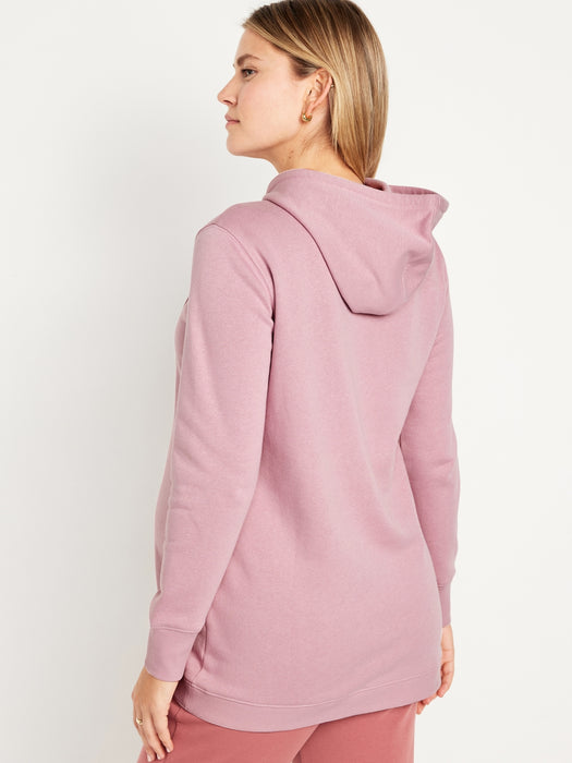 Maternity Cross-Front Nursing Pullover Hoodie