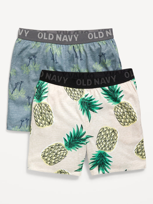 Printed Pajama Shorts 2-Pack for Boys