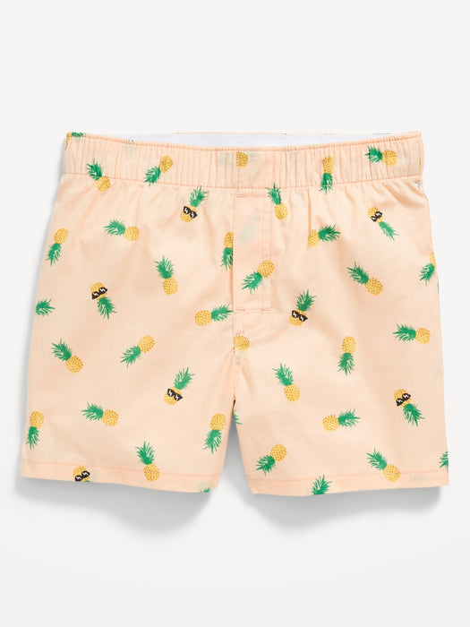 Poplin Printed Boxer Shorts for Boys