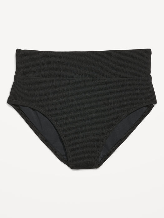 High-Waisted French-Cut Bikini Swim Bottoms