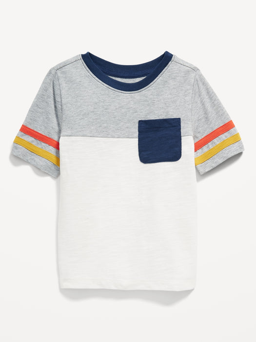 Striped Pocket T-Shirt for Toddler Boys