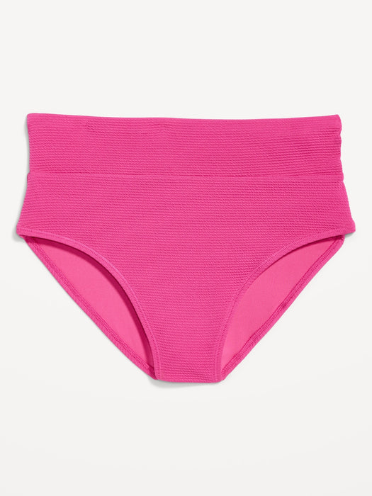 High-Waisted French-Cut Bikini Swim Bottoms