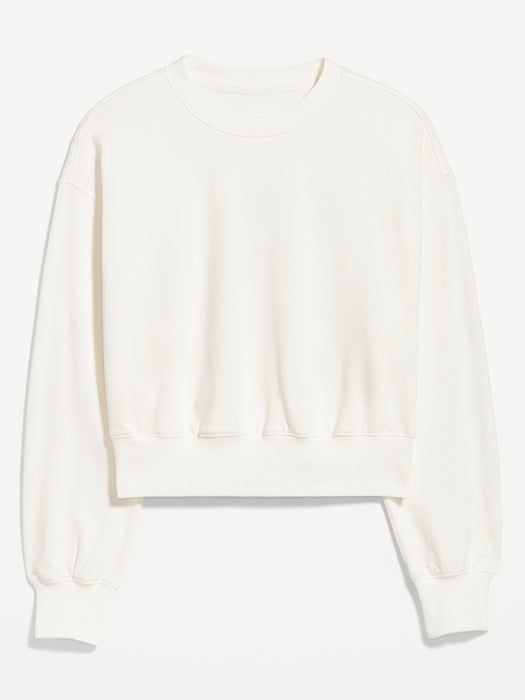 French-Terry Drop-Shoulder Sweatshirt