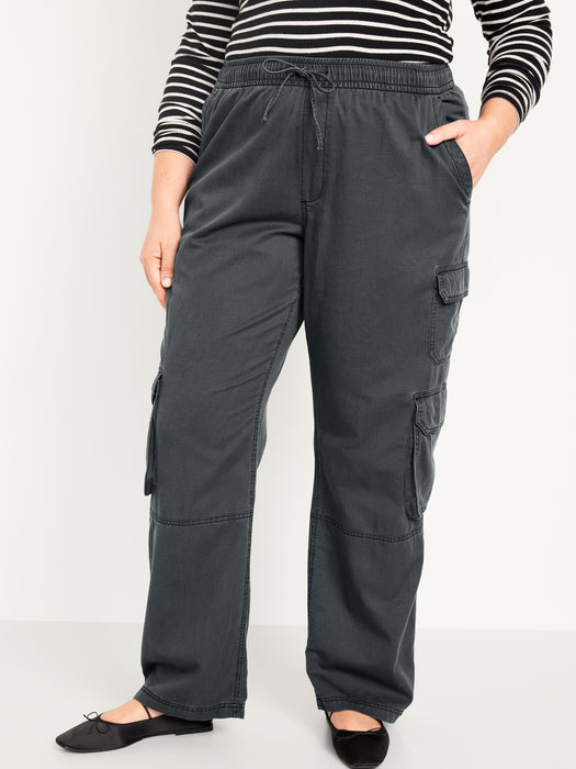 Mid-Rise Cargo Pants