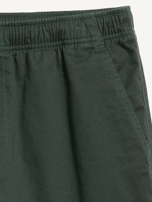 Pull-On Twill Jogger Shorts -- 7-inch inseam
