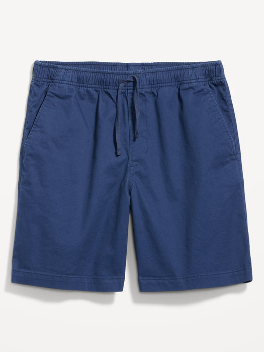 Pull-On Twill Jogger Shorts -- 7-inch inseam