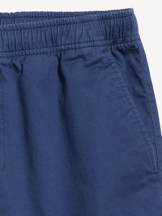 Pull-On Twill Jogger Shorts -- 7-inch inseam