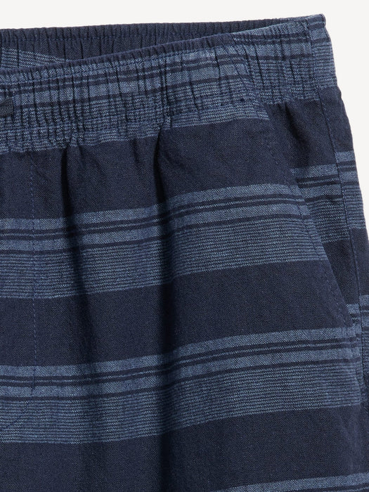 Linen-Blend Jogger Shorts -- 7-inch inseam