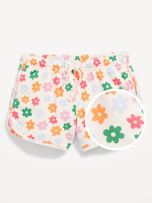 French Terry Dolphin-Hem Shorts for Toddler Girls