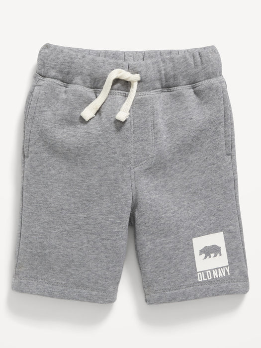 Logo-Graphic Pull-On Shorts for Toddler Boys