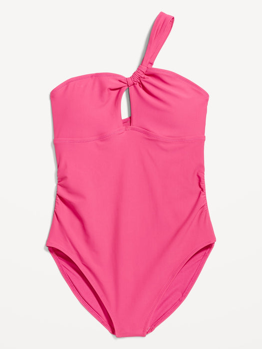 One-Shoulder Cutout Swimsuit