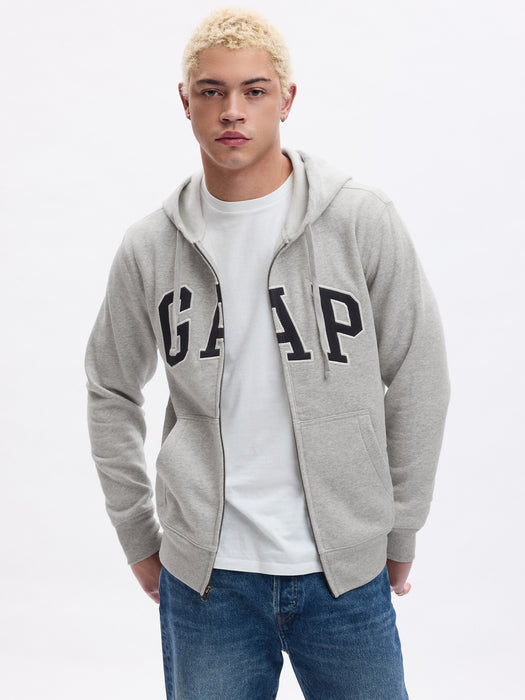 VintageSoft Arch Logo Full-Zip Hoodie