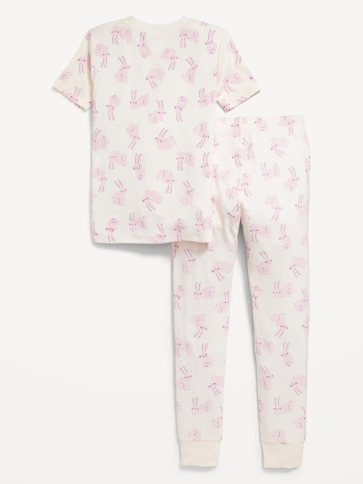 Gender-Neutral Printed Snug-Fit Pajama Set for Kids
