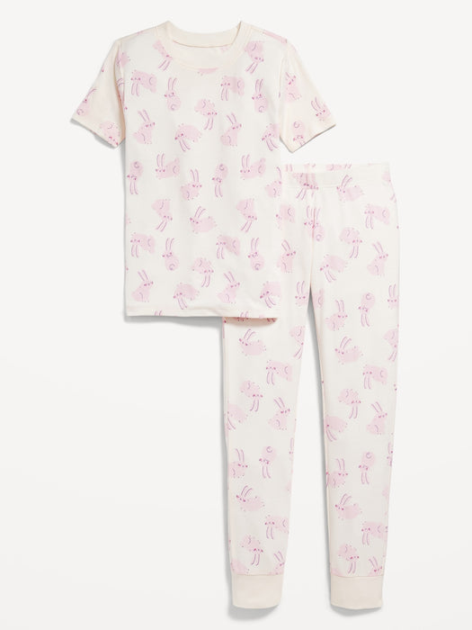 Gender-Neutral Printed Snug-Fit Pajama Set for Kids