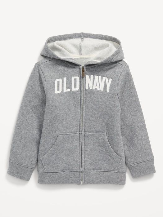 Unisex Logo-Graphic Zip Hoodie for Toddler