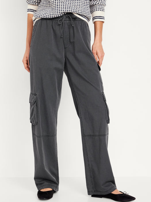 Mid-Rise Cargo Pants