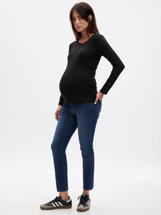 Maternity True Waistband Full Panel Vintage Slim Jeans
