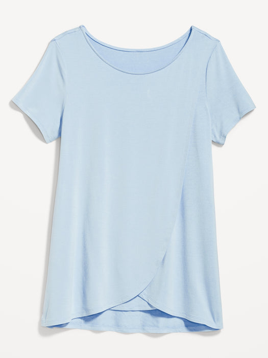Maternity Scoop Neck Nursing T-Shirt