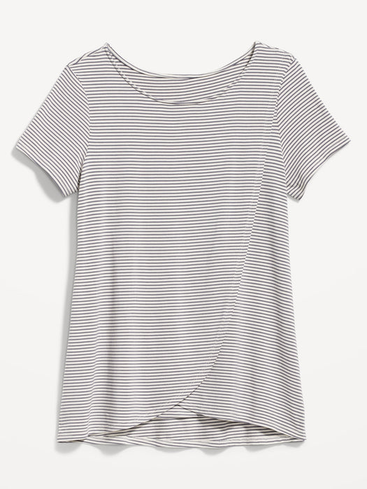 Maternity Scoop Neck Nursing T-Shirt