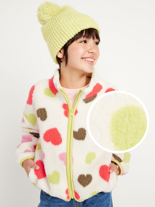 Cozy Sherpa Zip Jacket for Girls