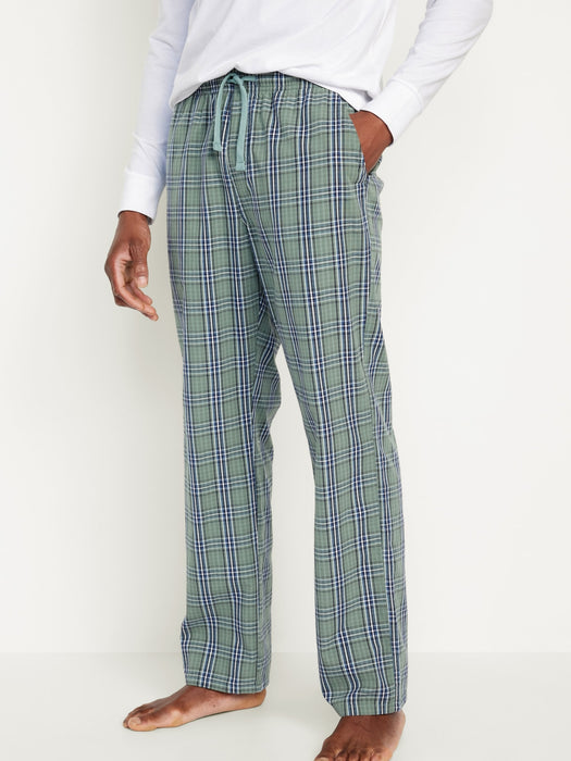 Printed Poplin Pajama Pants