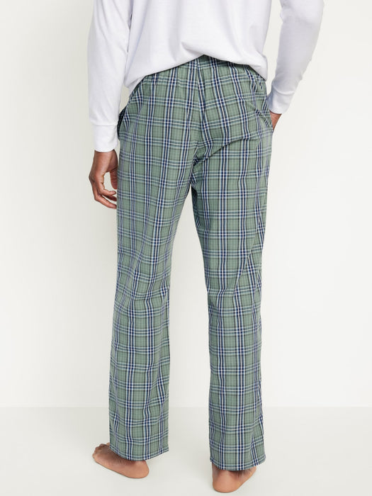 Printed Poplin Pajama Pants
