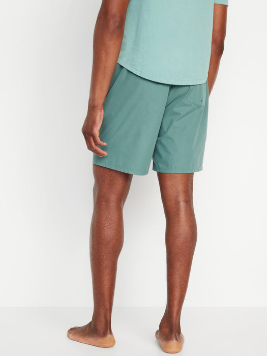 Solid Swim Trunks -- 7-inch inseam
