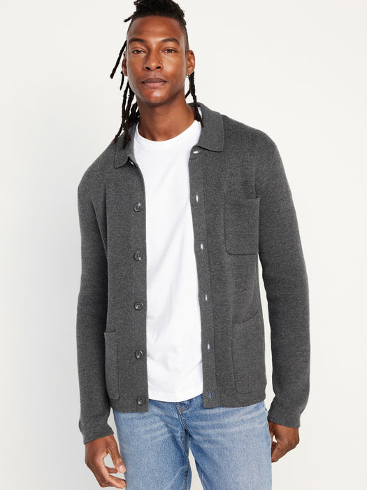 Button-Front Sweater