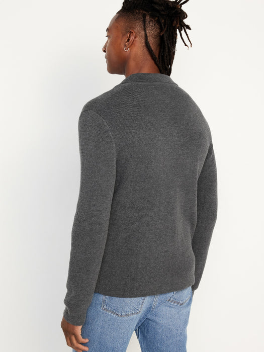 Button-Front Sweater