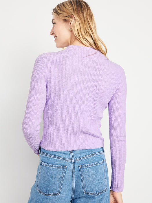 Rib-Knit Crop Sweater