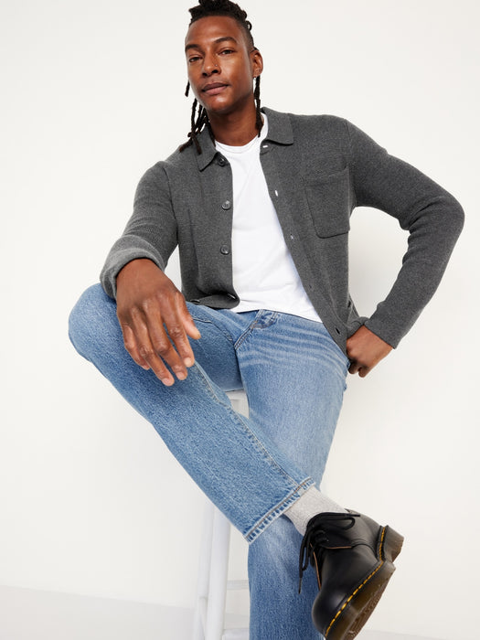 Button-Front Sweater