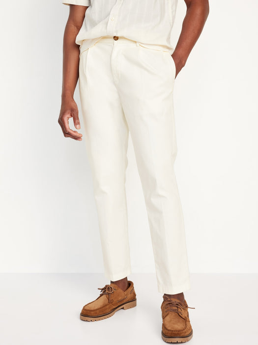Loose Taper Built-In Flex Pleated Ankle Chino